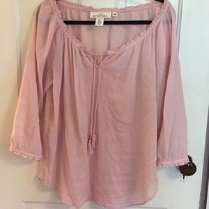 H&M Pink lightweight blouse